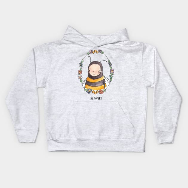 Be Sweet Bee Kids Hoodie by Flightoftheparcel